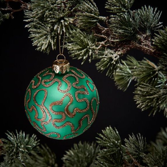Weihnachtskugel grün