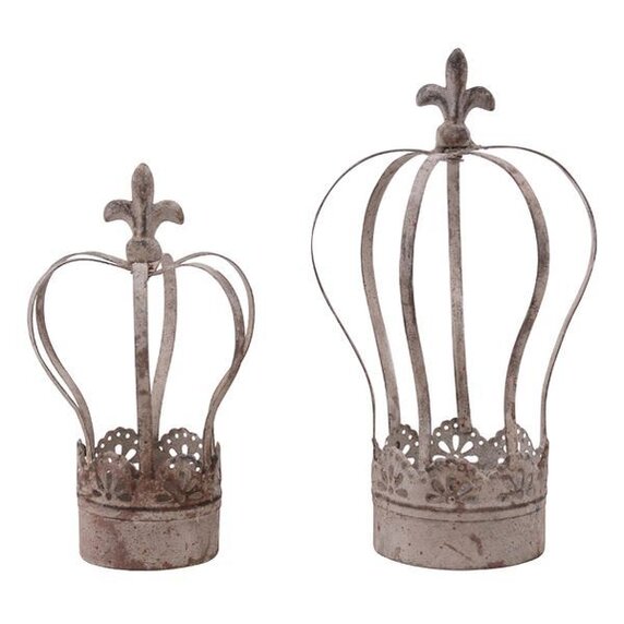 Pflanzenkrone, Dekokrone Art Ferro aus Metall Gr. M