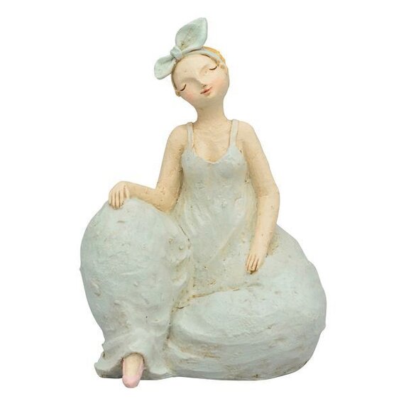 Mollige Frauenfigur aus Polyresin 21 cm hoch – Bild 2