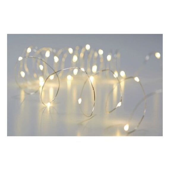 LED Lichterkette mit 20 Lichtern für Drinnen, Batterie 2xAA – Bild 3