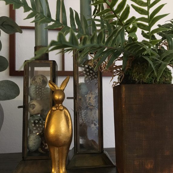 Hasenfigur gold