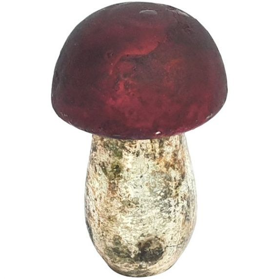 Pilz aus Glas rot