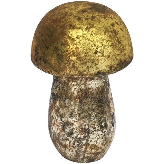 Pilz aus Glas gelb