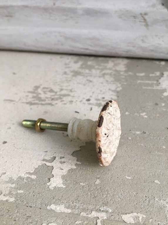 Schrankgriff, Schubladengriff, Shabby Chic aus Metall – Bild 2