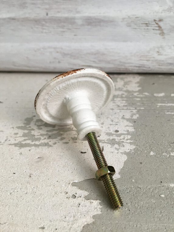 Schrankgriff, Schubladengriff, Shabby Chic aus Metall – Bild 4