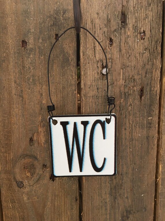 Türschild WC aus Metall