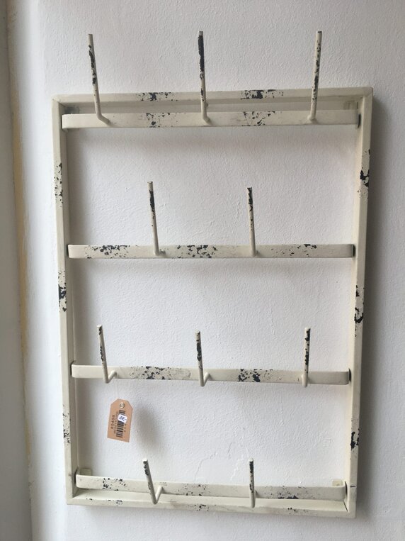 Wandhaken aus Eisen weiß