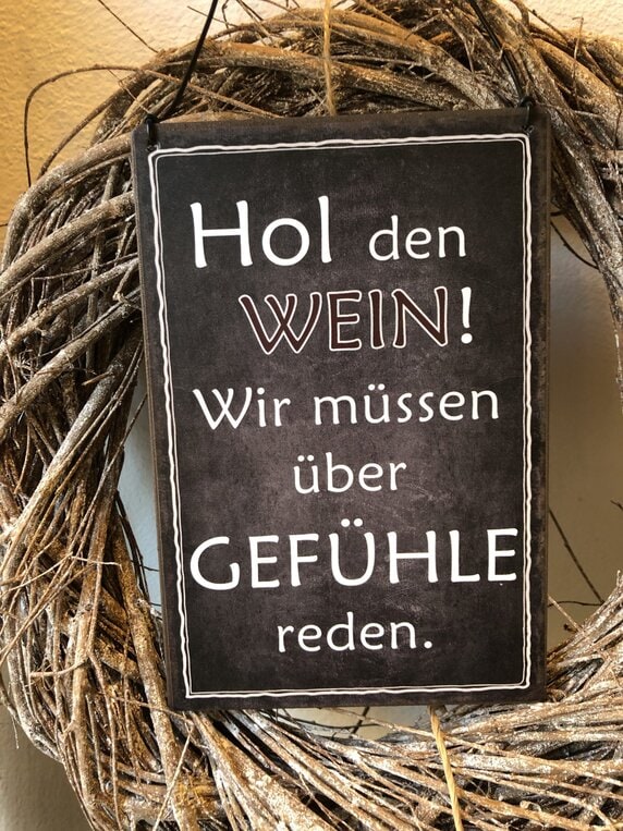 Metallschild schwarz