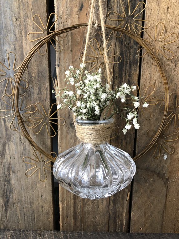 Hängevase aus Glas