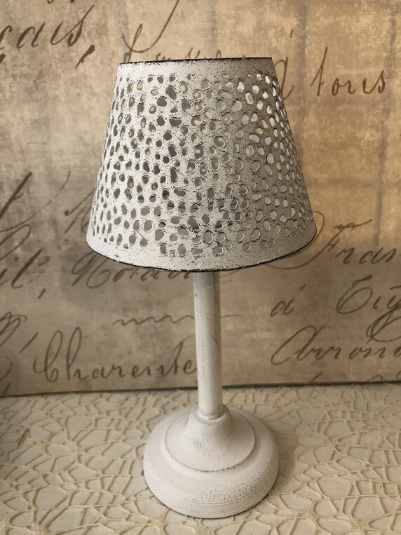 Teelicht Halter weiß Lampe