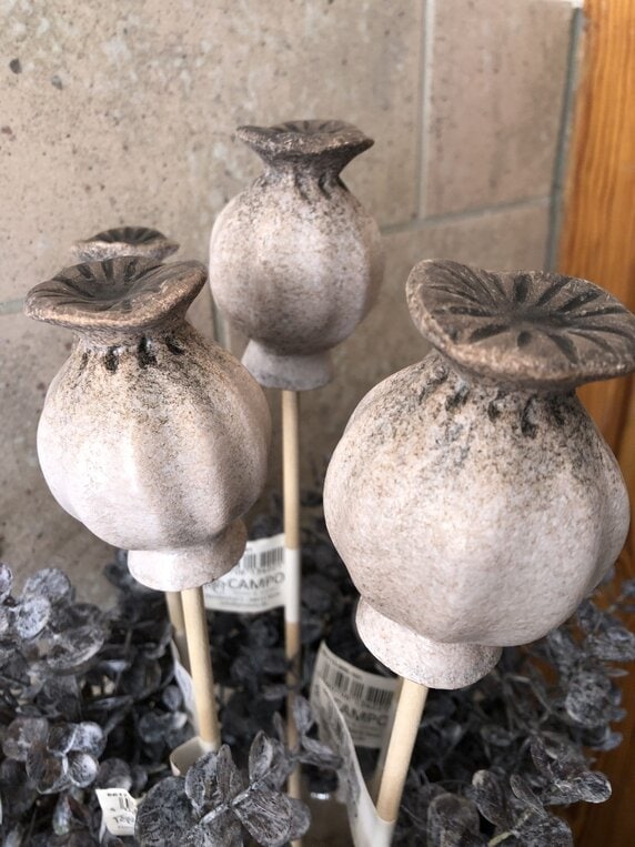 Mohn aus Keramik