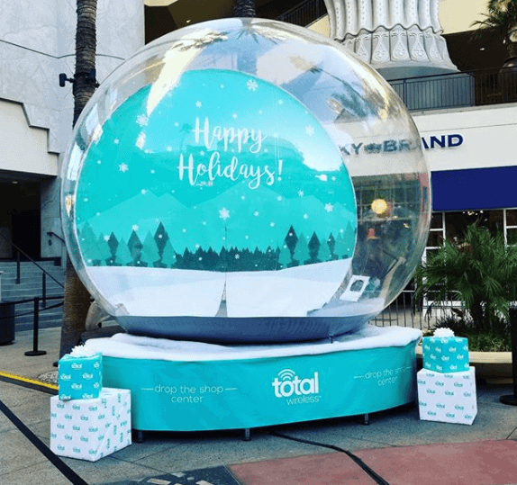 Giant Snow Globe Rental rental for events in Los Angeles, Orange County, and nationwide