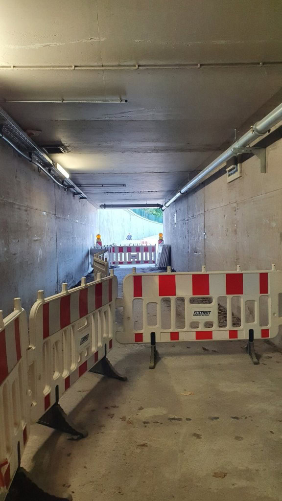 Umleitung Radweg Flughafen Frankfurt wegen Bauarbeiten