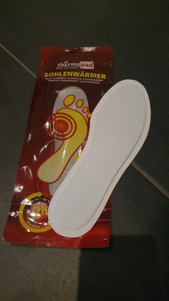 Thermopad Sohlenwärmer für jede Packliste Winterurlaub