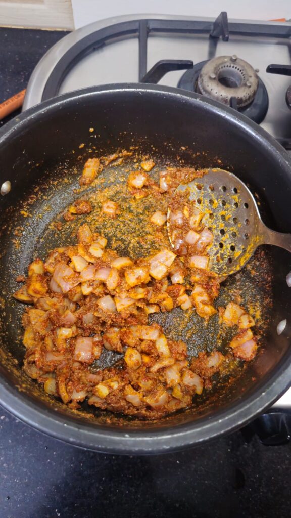saute the masala's
