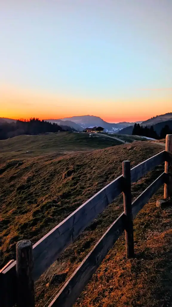 Allgäu Berge Panorama Sonnenuntergang