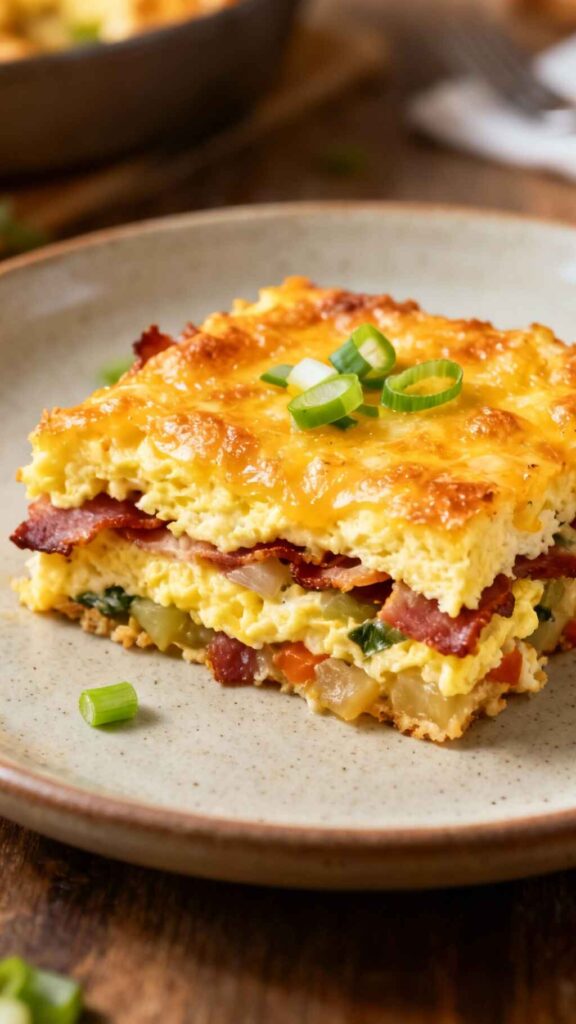 served breakfast casserole