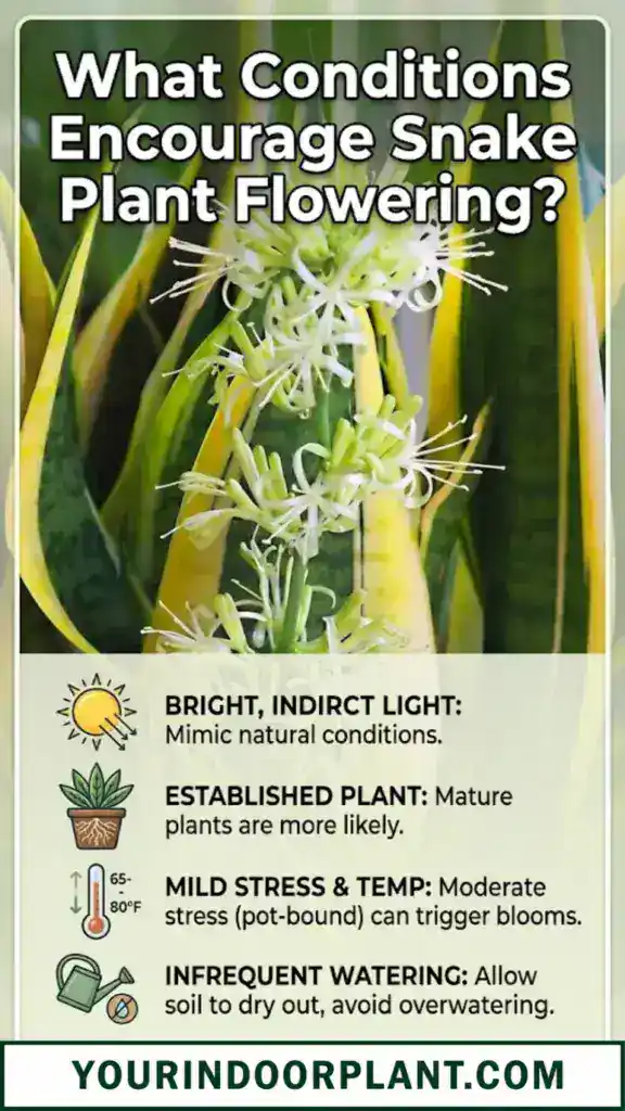Conditions Encourage Snake Plant Flowering1