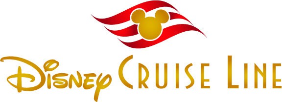 Elegant Disney Cruise Line logo with ship and Mickey Mouse emblem.
