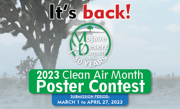 2023 Clean Air Poster Contest awarding $100 and prizes to K-12 students