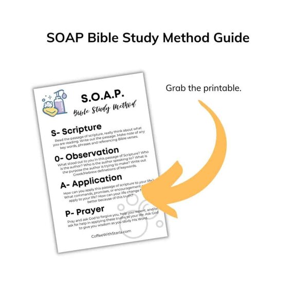 SOAP Bible Study Method Example Printable Coffee With Starla