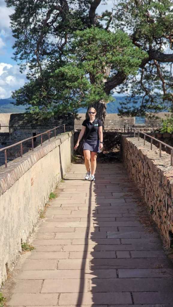 Yvonne von ChefinTravels auf Schloss Auerbach