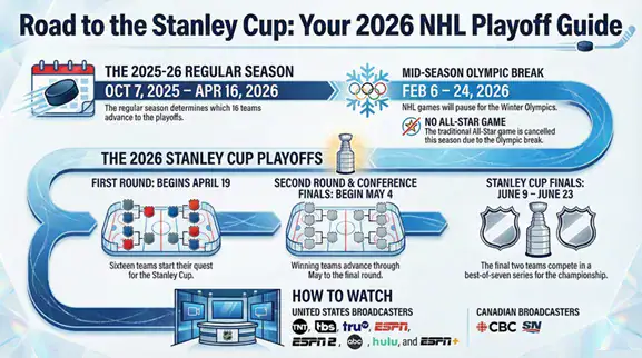 2026 Stanley Cup Playoff Schedule - Sports Brackets 2026 Stanley Cup Playoff Schedule