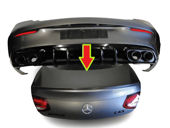 MERCEDES C KLASA 205 KLAPA TYLNA BAGAŻNIKA A2057501675 43 C43 AMG 297 LIFT