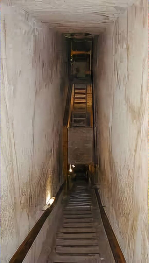 Underground tunnel system discovered beneath the Great Pyramid, offering new insights into ancient Egyptian architecture.