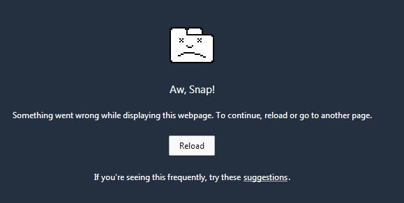 Aw-Snap-Error