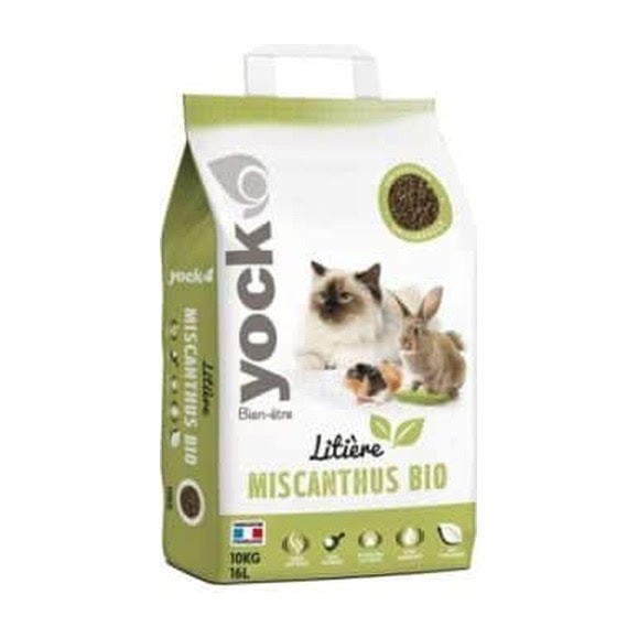 Litière de Miscanthus Bio – 16 L – Yock Bien-Être