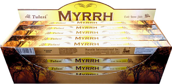 Encens Tulasi Myrrhe 8 bâtonnets