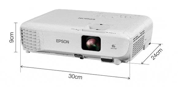 מידות עבור מקרן EPSON XBE05