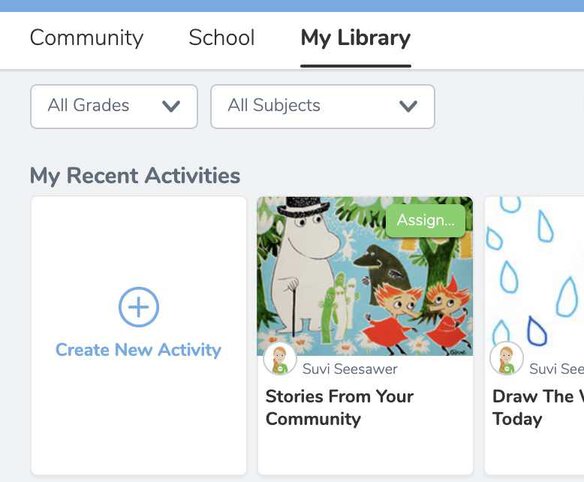 Seesaw Create Activity