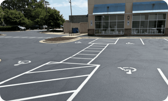Parking lot seal coating