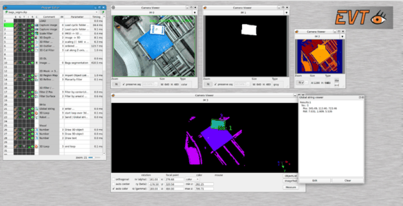Sicheres Palettieren oder Depalettieren mit EyeVision Software