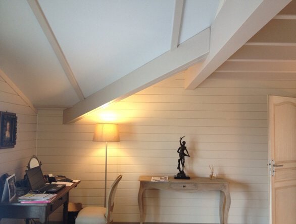 intérieur maison bois massif Mougins