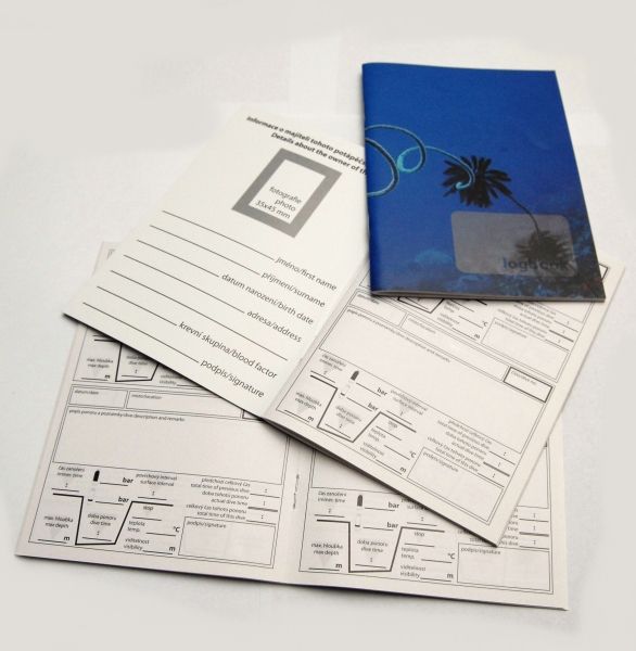 Potápěčský deník (Logbook) ALEA Divers – Pro záznam 80 ponorů