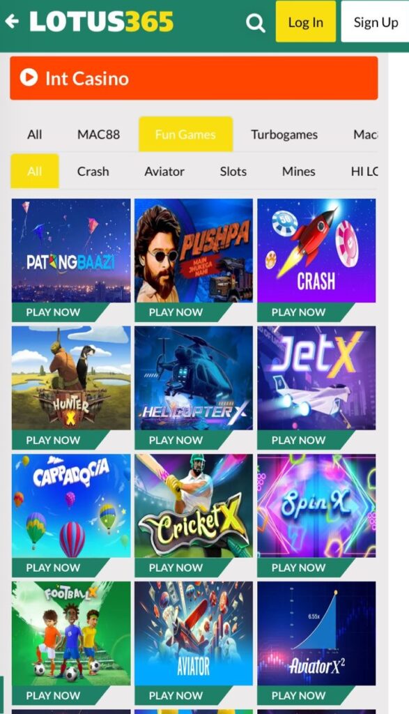 lotus365 casino betting