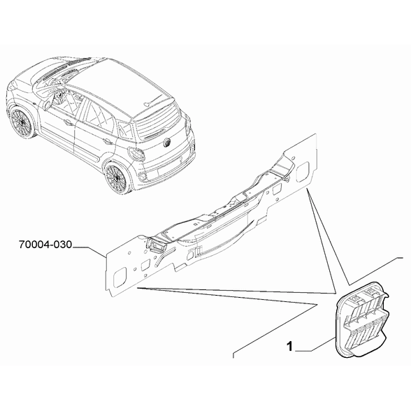 FIAT 500L 2012-2022 Air Filters And Lids Ornament