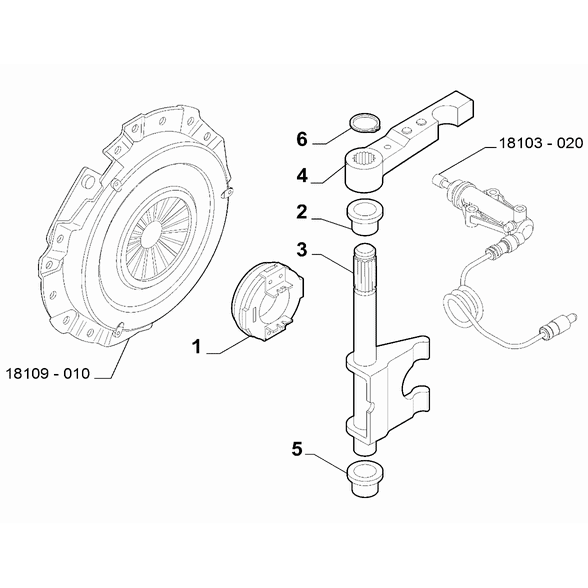 FIAT 500 2016-Present Transmission Inner Controls Shaft