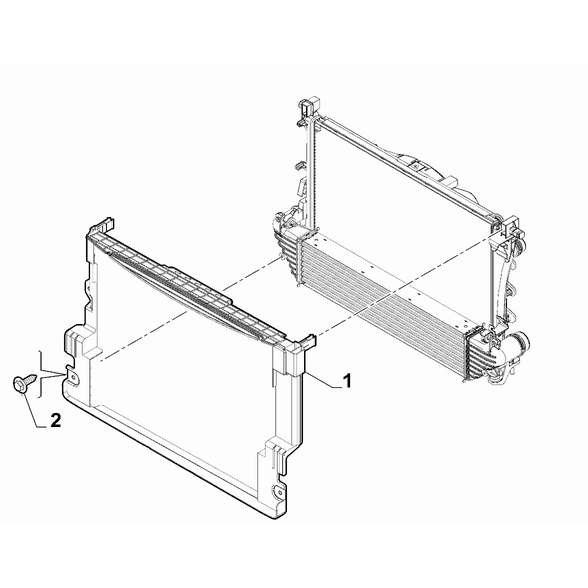 FIAT 500L 2012-2022 Fan And Fan Drive Conveyor