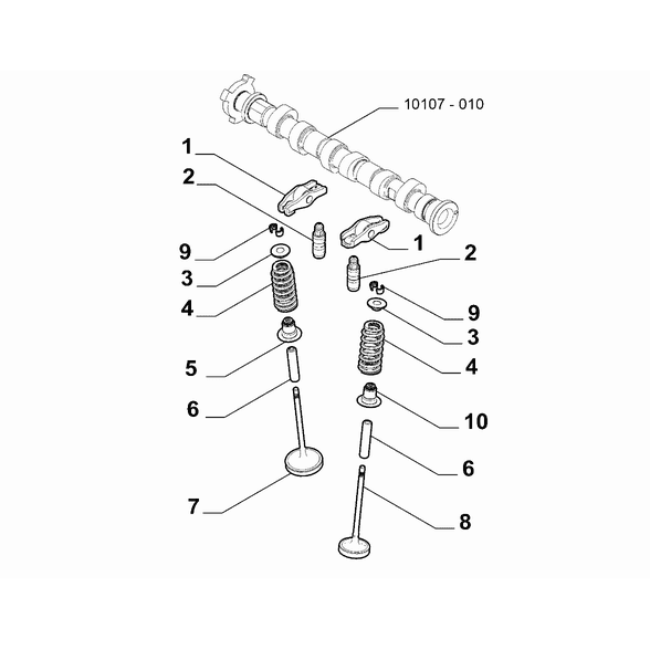 FIAT 500 2016-Present Distribution Valve Guide