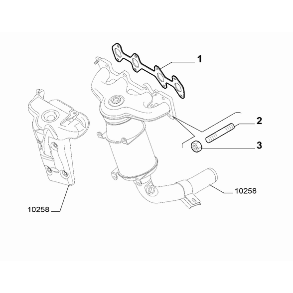 FIAT 500 2007-2016 Exhaust Manifold Nut