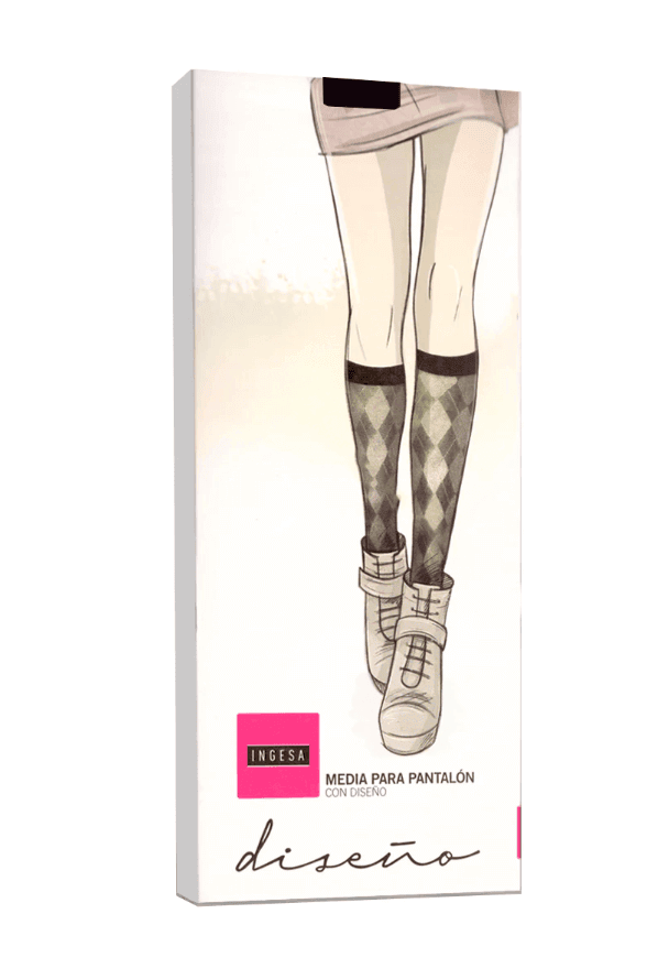 MEDIA PARA PANTALON CON DISEÑO