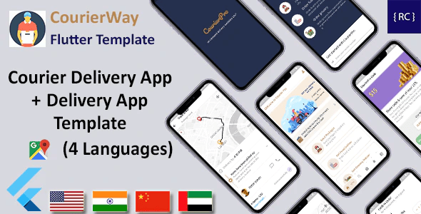 Courier Delivery Template - Flutter - 2 Apps - User & Delivery App - Multi Language - CourierWay 2.3 1 Courier Delivery Template Flutter 2 Apps User Delivery App Multi Language CourierWay