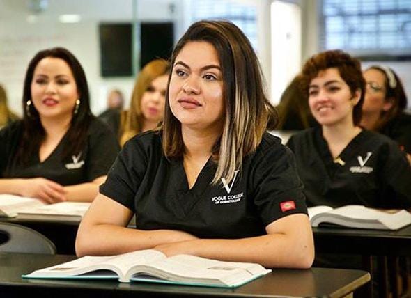 Students sitting in class