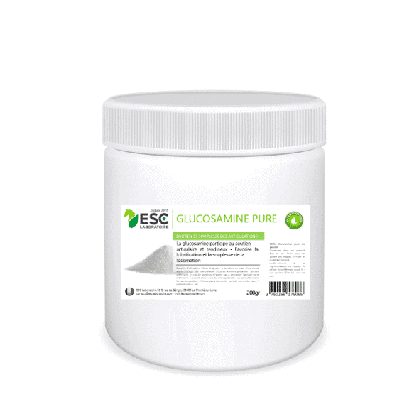 Esc Laboratoire GLUCOSAMINE PURE – Protection du cartilage cheval - 200 g