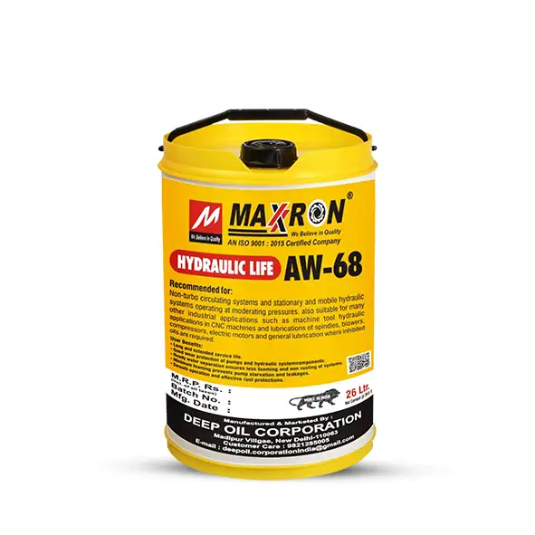 Maxxron Hydraulic Engine Oil back