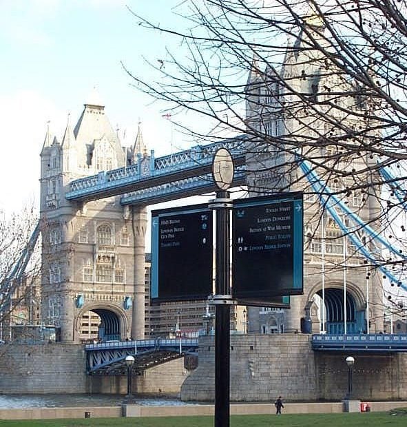 Pool of London Wayfinding Sign Design